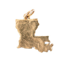 Load image into Gallery viewer, Louisiana State Charm Necklace in Gold or Silver
