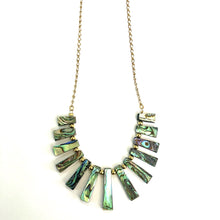 Load image into Gallery viewer, Abalone Fan Statement Necklace
