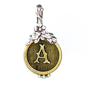 Silver and Gold Monogram Charm