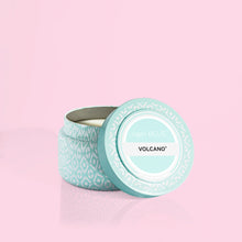 Load image into Gallery viewer, Volcano 8.5oz Tin Candle in Mint Blue
